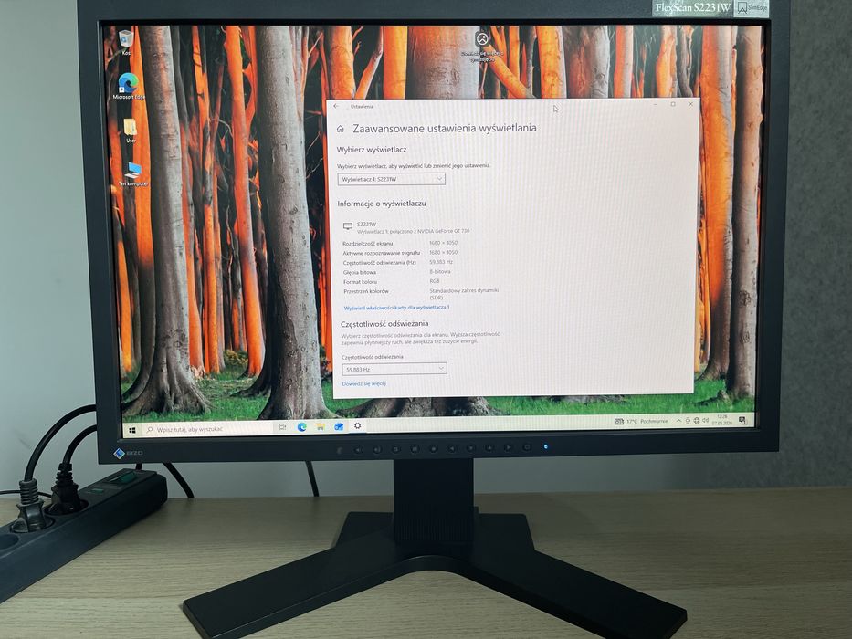 Monitor EIZO FlexScan S2231W 22" | Matryca S-PVA