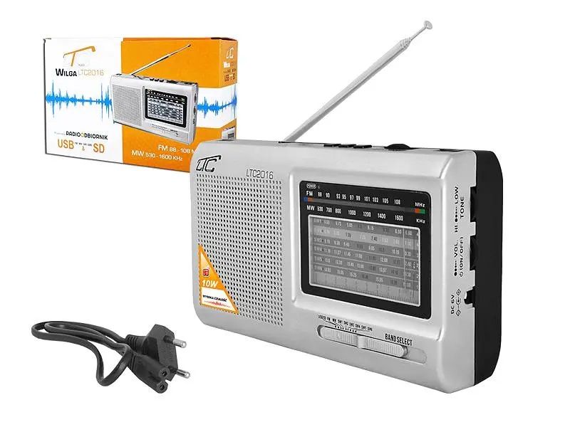 Radio WILGA LTC 2016 USB z akumulatorem, Komis Jasło Czackiego