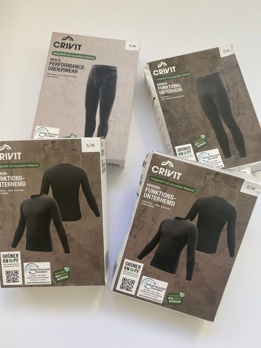 Комлект мужское зональное термобелье crivit термореглан термоштаны