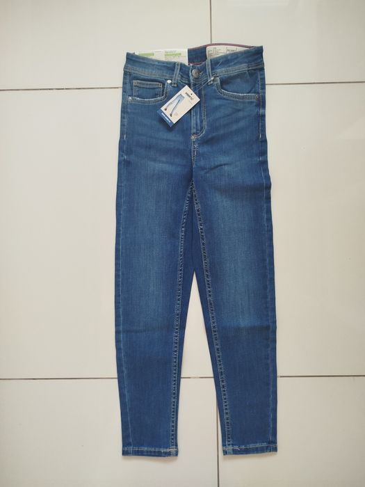 Pepperts spodnie jeansowe jeansy Skinny rozmiar 140