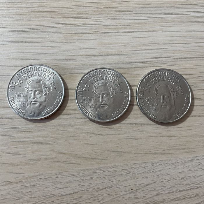 Moedas Comemorativas de 25 Escudos da Rep. Portuguesa (1977-86)