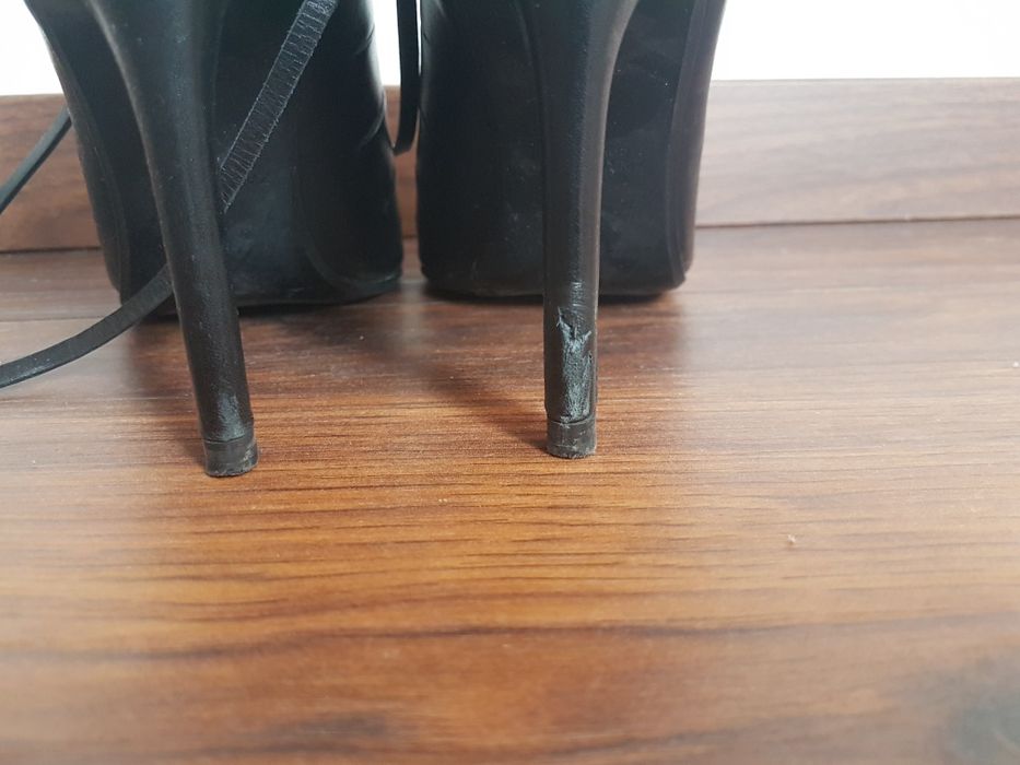 Sandały sznurowane skórzane ZARA r. 37