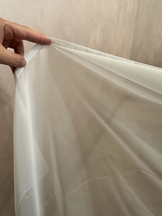 Тюль вуаль шифон біла