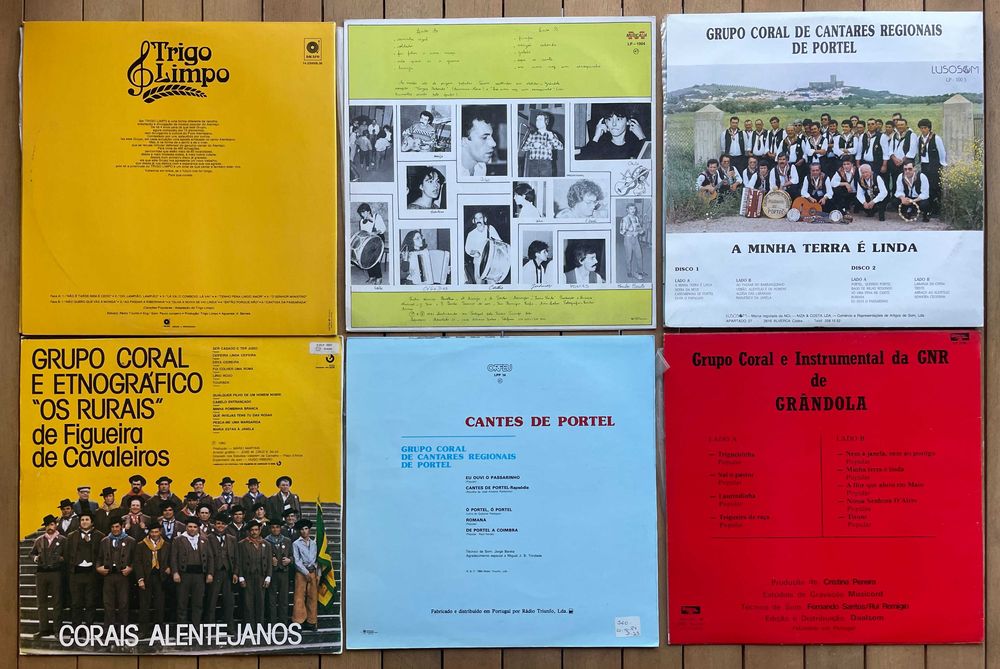 Vários discos de vinil música portuguesa