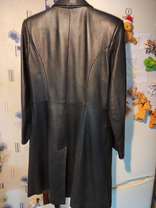 Женский кожаный пиджак