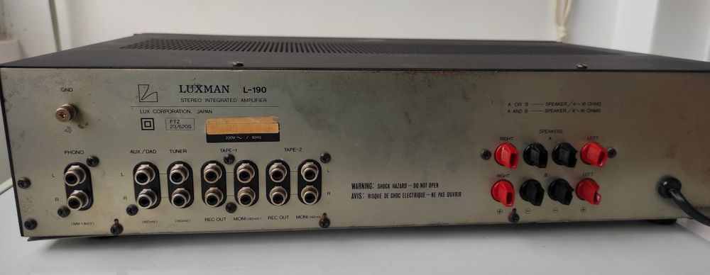 Luxman L 190 AB-Class Stereo Amplifier63825765899521123