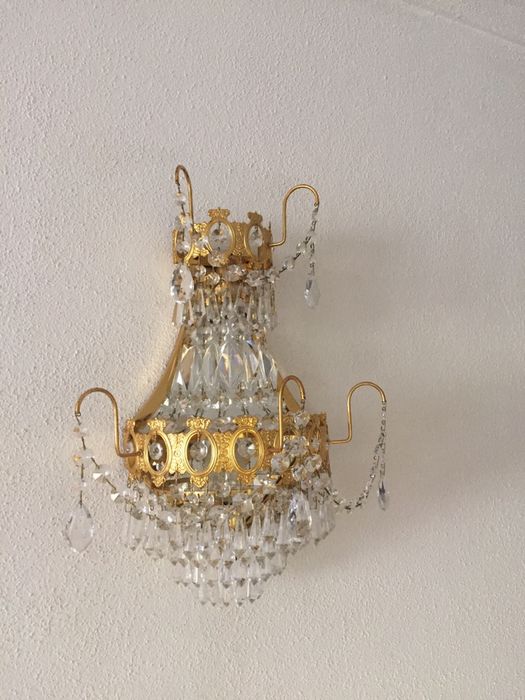 Lustre cristal grande com oferta do pequeno