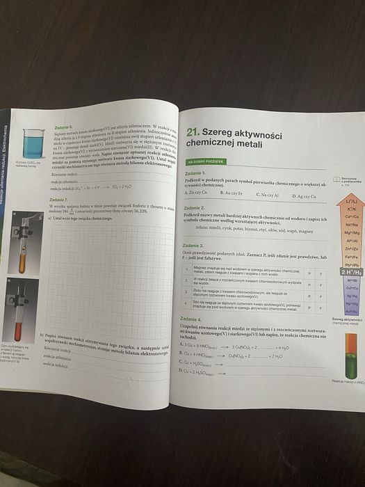 To jest chemia 1 ćwiczenia karty pracy Nowa Era, używane