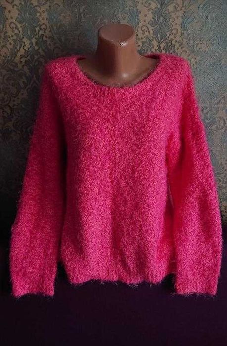 Красивый  свитер букле большой размер батал 50/52 кофта джемпер