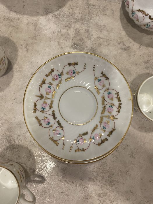 Serviço de café Vista Alegre Ema pintado à mão