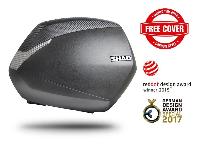 KUFER SHAD BOCZNY SH36 2 SZTUKI CARBON KPL