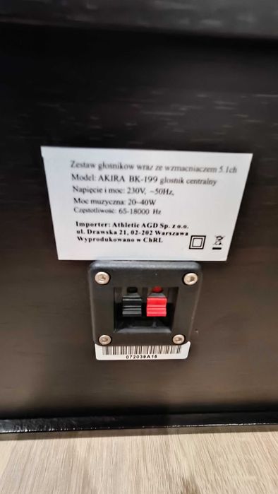 Kino Domowe Amplituner Pioneer VSX-420 / Głośniki AKIRA 5.1