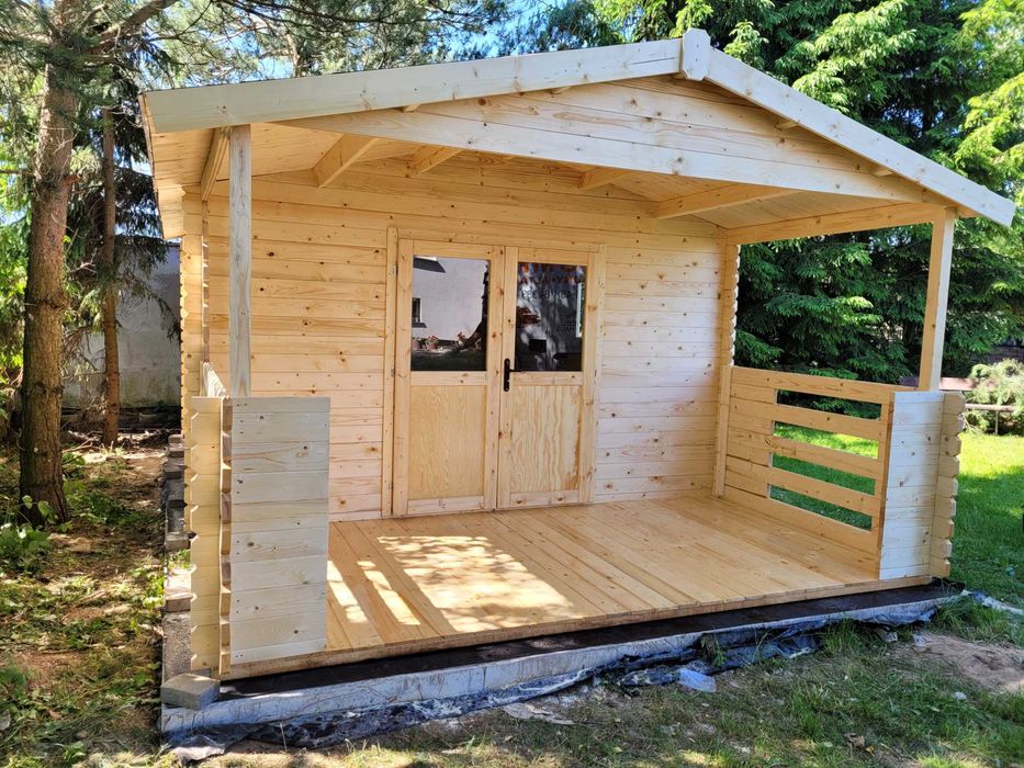 dostępny od ZARAZ domek DREWNIANY *6m x 4m*24m*na działkę ROD*balik 34