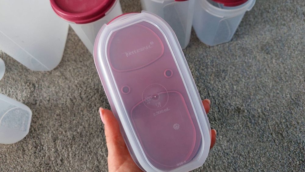 Conjunto de tupperware plastico