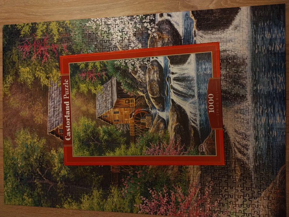 Puzzle 1000 castorland wiosenny młyn
