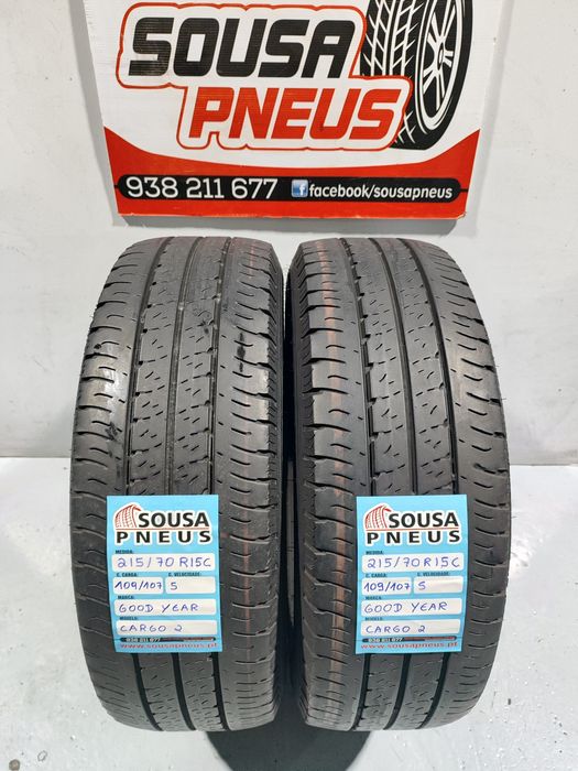2 pneus semi novos 215-70R15C - Good year - Oferta dos Portes