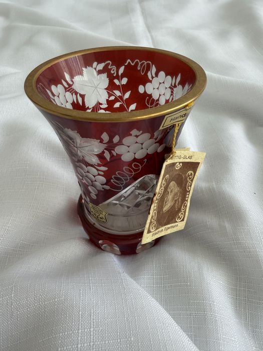 Jarra de Cristal Boémia Wittig Crystal "Ruby Red"