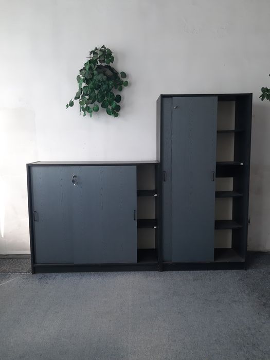 Szafy bourowe z płyty, kolor grafit