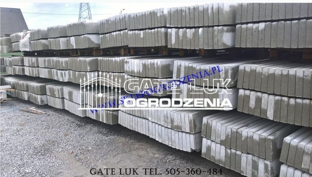 Słupek betonowy 220cm 9x8cm do siarki ,do ogrodzenia,do sad