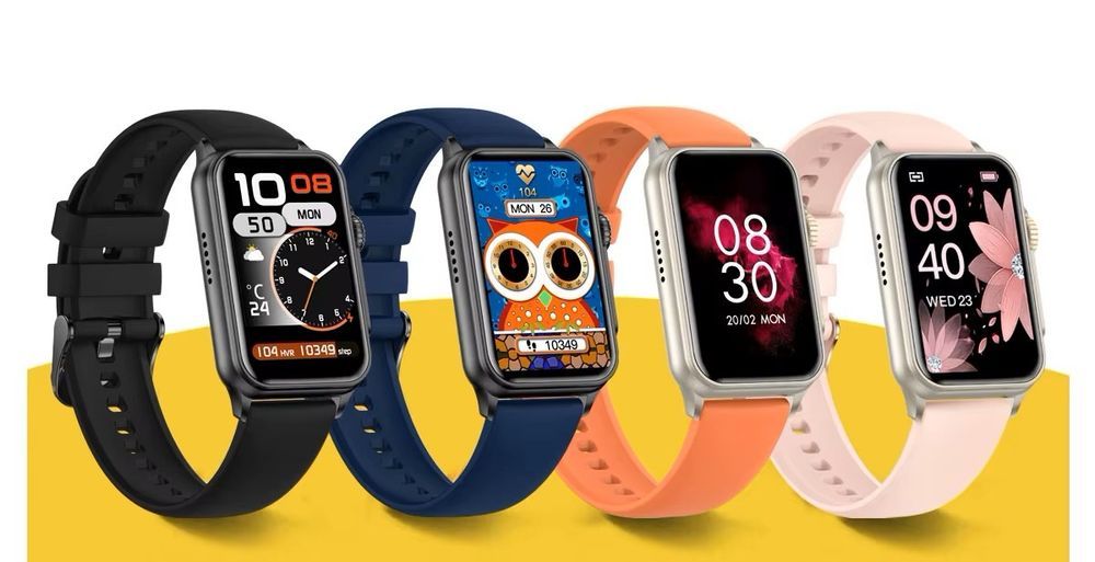 Smartwatch Damski RUBICON RNCF06 Black/Dark Blue SMARUB220