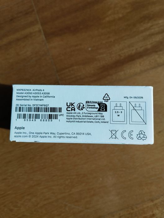 Apple AirPods 4 Auriculares Sem Fio Branco Novo