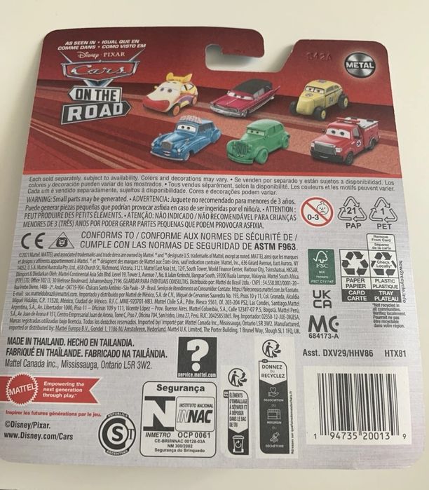 Faísca McQueen Criatura Espacial Cars 1/55