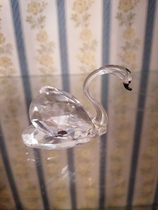 Par de Cisnes de Cristal Swarovski