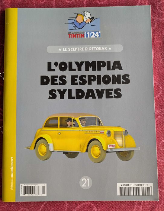 Les voitures de Tintin esc 1/24; nº 21- L Olympia des Espions Syldaves