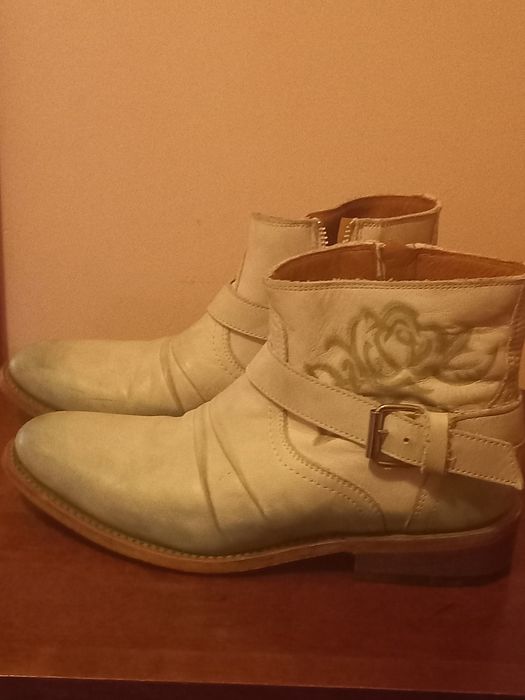 Kozaczki całe skórzane tzw.kowbojki super wygodne rozm.36