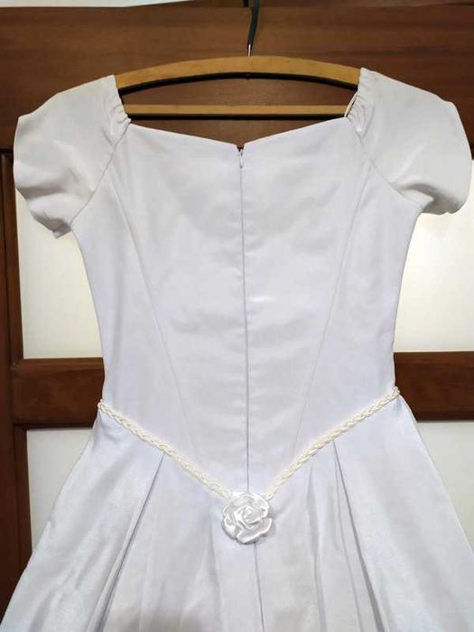 Sukienka ślubna vintage 36 wzrost 165 cm żorżeta