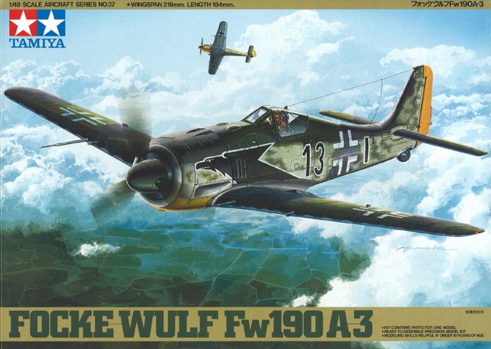 Samolot Focke-Wulf Fw 190 A-3 model 1:48 Tamiya 61037