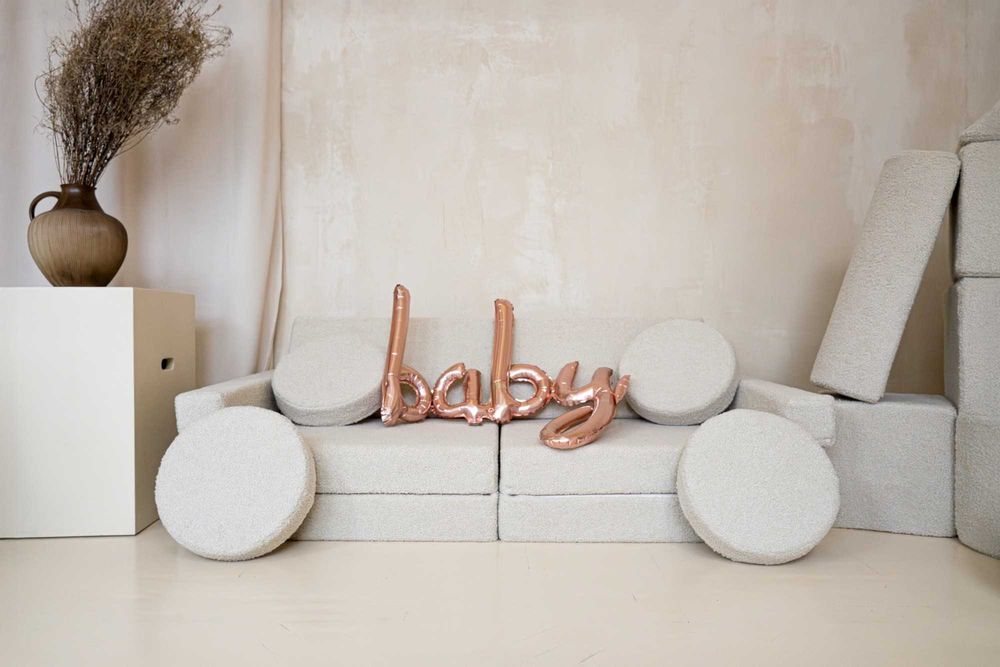 Sofa Modułowa dla Dzieci Piankowy Plac Zabaw 10 Elementów Bukla Teddy