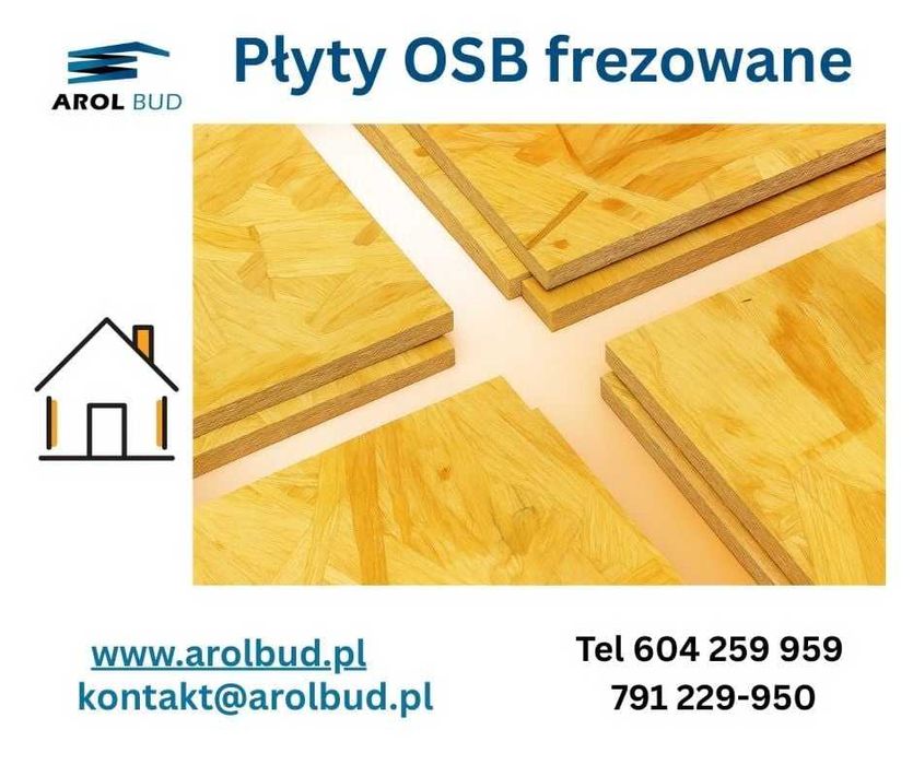 Płyta OSB 3 Swiss Krono gr 18mm, frezowana pióro-wpust wymiar 675x2500