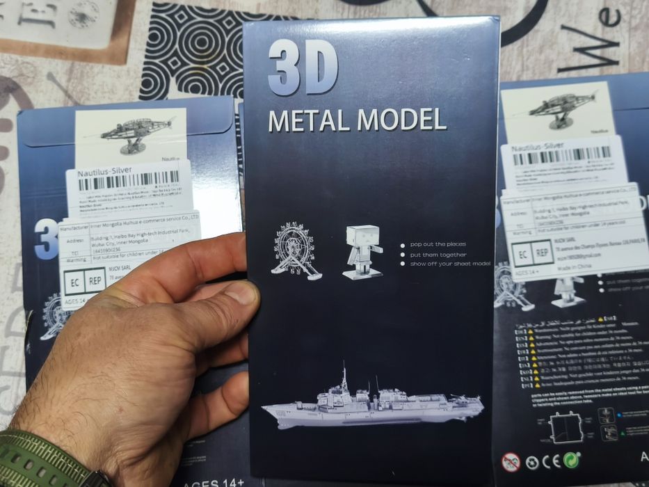 Kit 3D metálico Nautilus