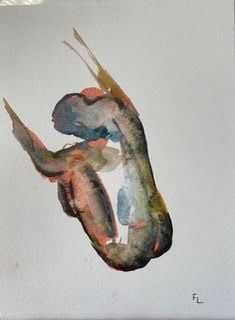 Desenhos 65x25cm / 32,5x25cm - Originais Françoise Leblanc (1953)