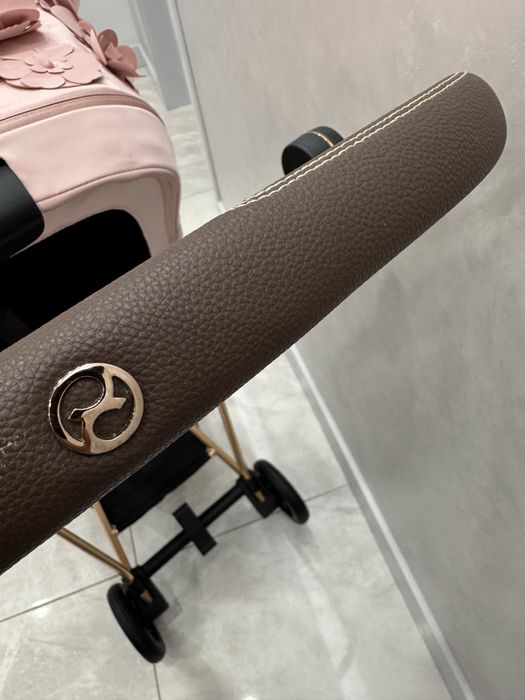 Коляска Cybex Mios Pink Flowers Rose Gold