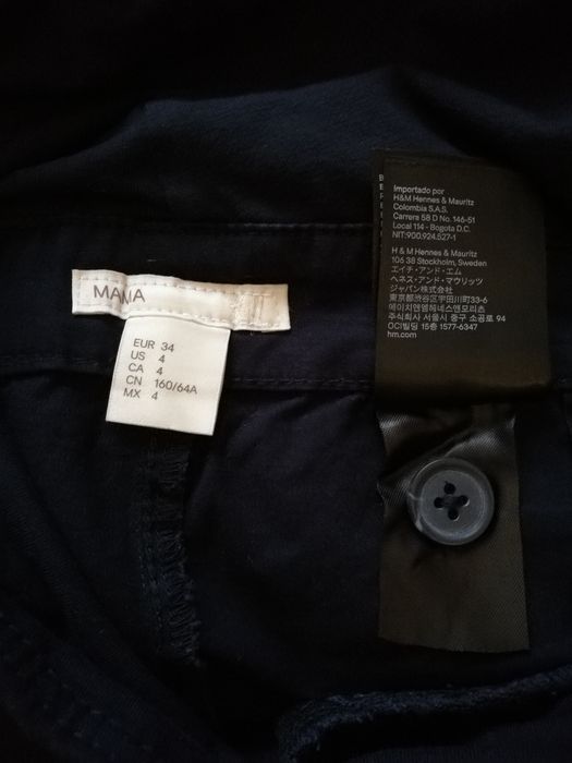 Spodnie ciążowe HM H&M chinos 34