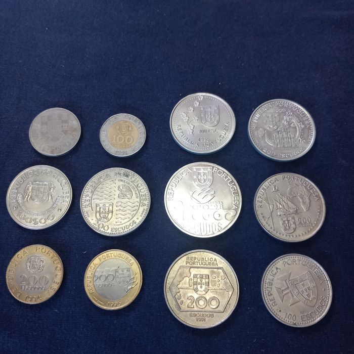 Lote de 12 moedas