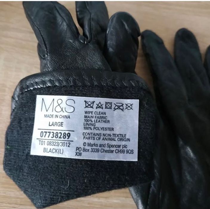 Продам кожаные перчатки бренд M&S