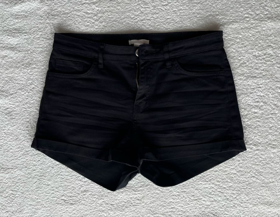 Szorty dżinsowe czarne S damskie H&M