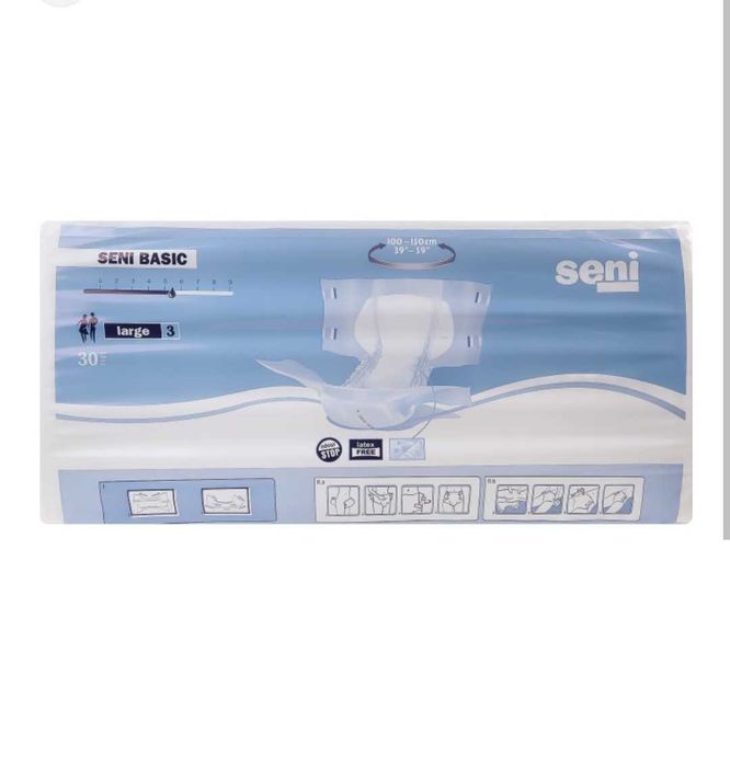 Подгузники для взрослых 3 Large Basic Seni 13 шт