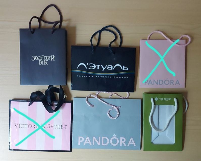 Пакети брендові подарункові