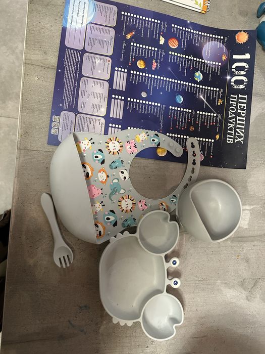 Набір посуду для першого прикорму