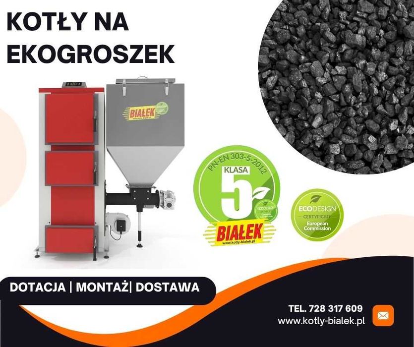 KOCIOŁ na ekogroszek 10KW  80m2 PRODUCENT 5 KLASA norma UE