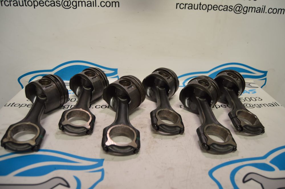 PISTÃO PISTÕES PISTON PISTONS BIELA BIELAS MOTOR OM602982 602982