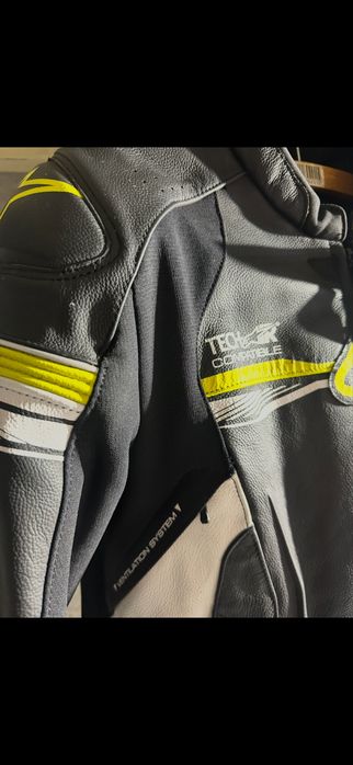 Casaco pele compativel com air bag alpinestars