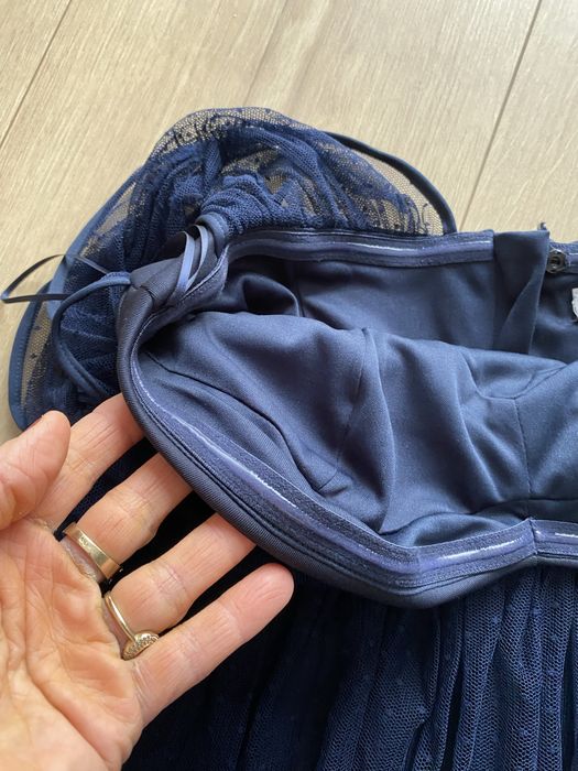 Nowa sukienka koktailowa grsnatowa asos  38/40
