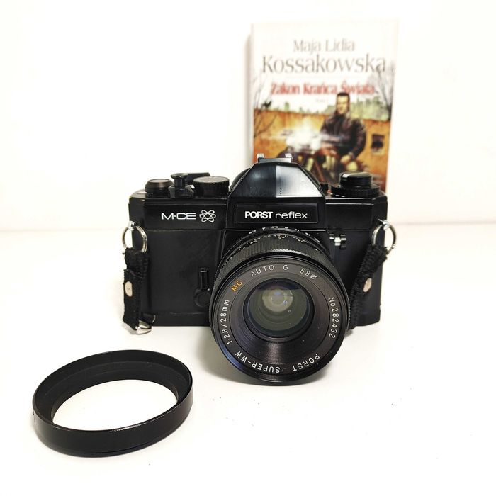 Lustrzanka Analogowa Porst M-CE - Chinon CE II Memotron - Lens 28 mm