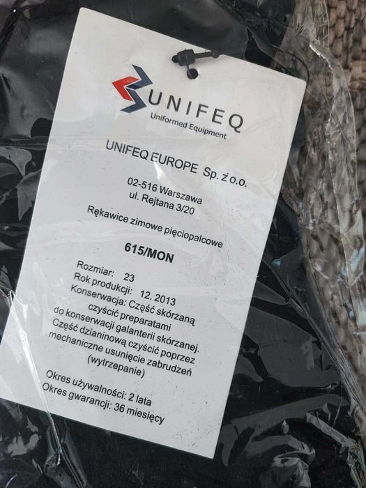 Rękawice zimowe pięciopalcowe 615/MON roz. 23