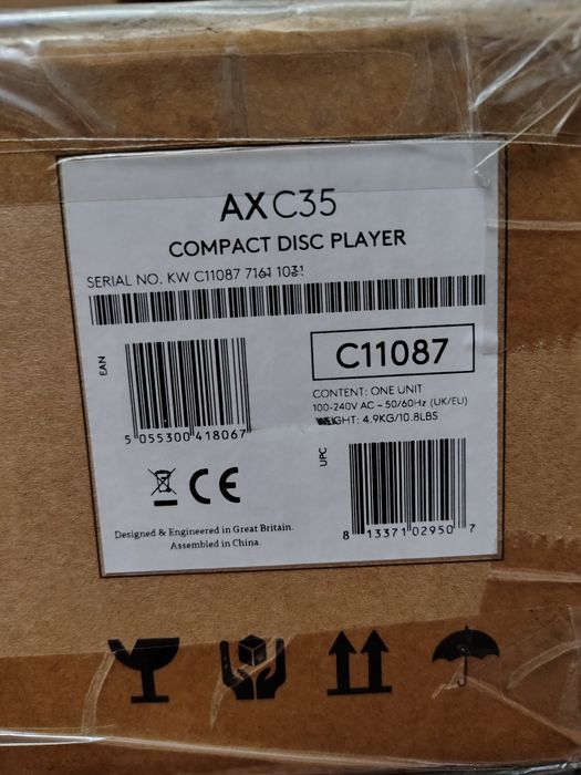 Odtwarzacz CD Cambridge Audio AXC35 – Stan BDB, Pilot, Oryginalne Pudełko darmowa wysylka